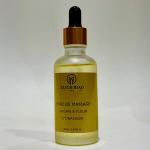 Huile de Massage Visage - Argan et Fleur d'Oranger